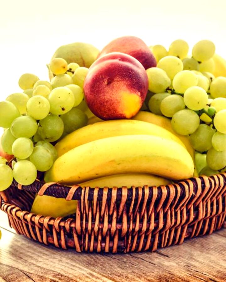 A basket of fresh fruit